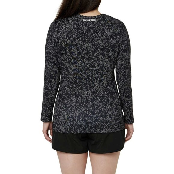 NWT Hang Ten Quick-dry UPF 50+ Protection Long Sleeves Front Pocket Sun Tee Top - Picture 2 of 4